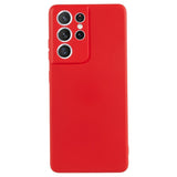 EIDERWOOD Samsung Galaxy S21 Ultra Lined Flexible Plastic Case - Red