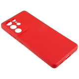 EIDERWOOD Samsung Galaxy S21 Ultra Lined Flexible Plastic Case - Red