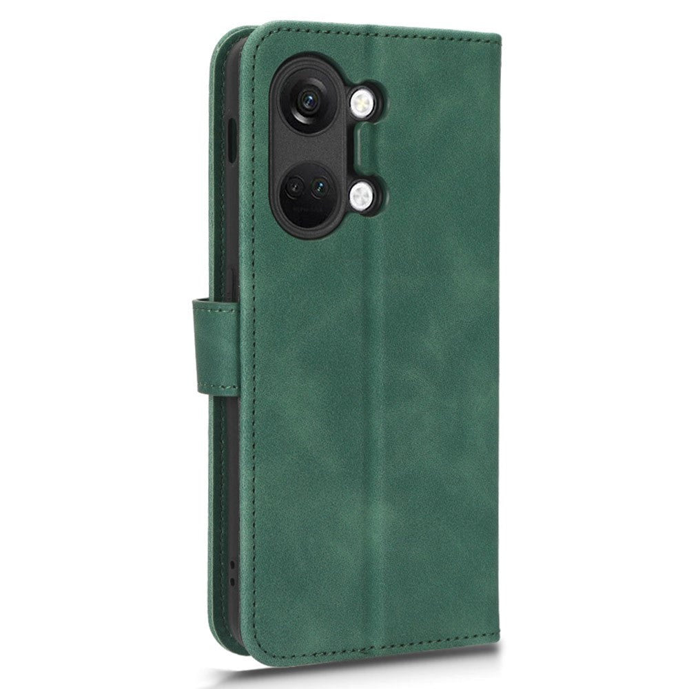 OnePlus Nord 3 (5G) Leather Flip Case with Wallet and Stand Function - Green