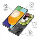 Samsung Galaxy S23 Plastic Transparent Case w. Motive - Dog in Salad