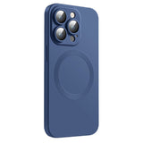 iPhone 14 Pro Silicone Case with Camera Protector - MagSafe Compatible - Blue