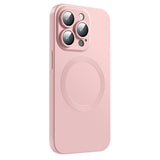 iPhone 14 Pro Silicone Case with Camera Protector - MagSafe Compatible - Pink