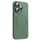 iPhone 14 Pro Silicone Case with Camera Protector - MagSafe Compatible - Green