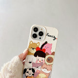 iPhone 14 Pro Flexible Plastic Case w. Motif - Child with Pets