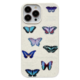 iPhone 14 Pro Flexible Plastic Case w. Motif - Butterflies