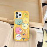 iPhone 14 Pro Flexible Plastic Case w. Motif - Cute Animals