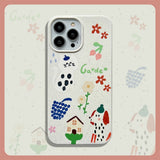 iPhone 14 Pro Flexible Plastic Case w. Motif - Dog and Cat