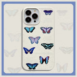 iPhone 13 Pro Flexible Plastic Case w. Motif - Butterflies