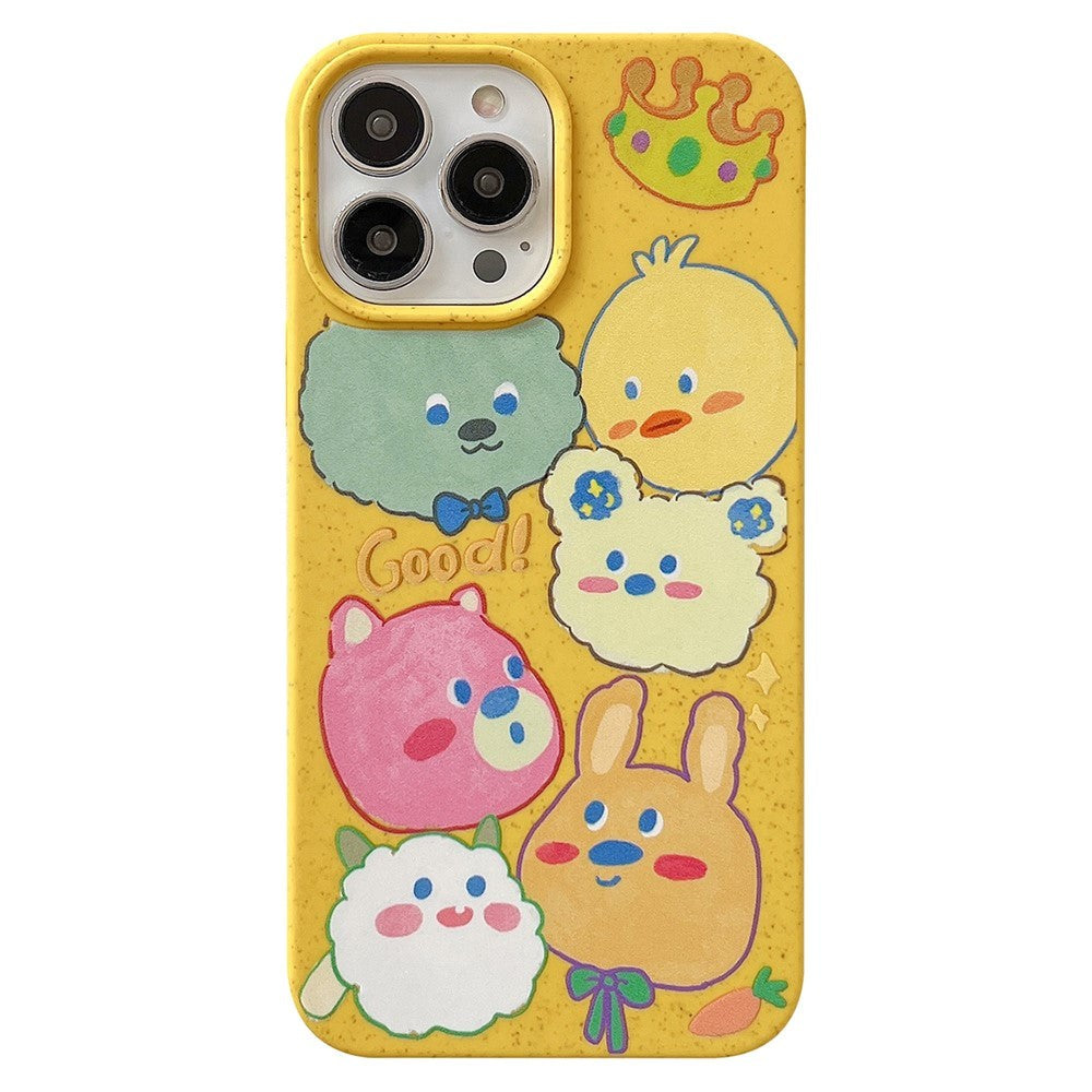 iPhone 13 Pro Flexible Plastic Case w. Motif - Cute Animals