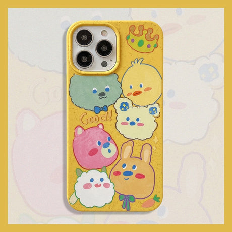 iPhone 13 Pro Flexible Plastic Case w. Motif - Cute Animals