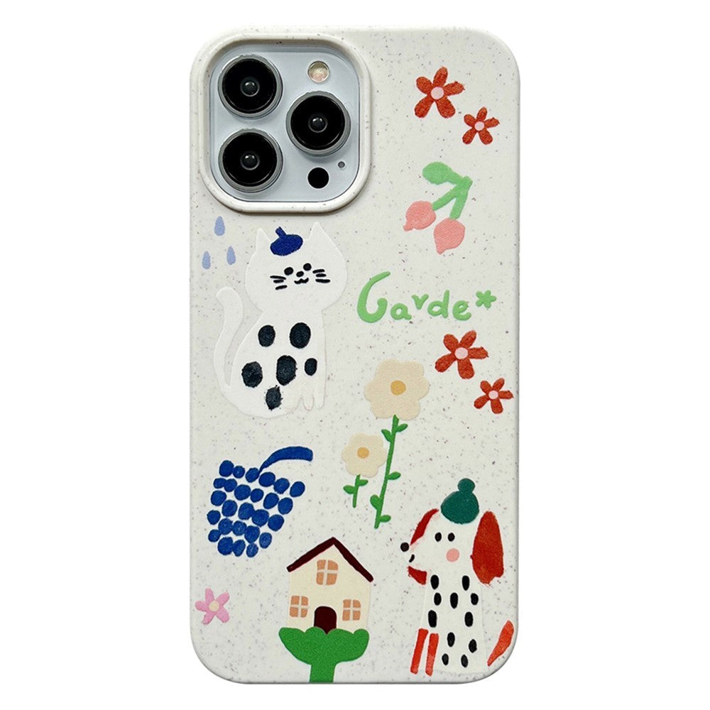 iPhone 13 Pro Flexible Plastic Case w. Motif - Dogs - Dog and Cat