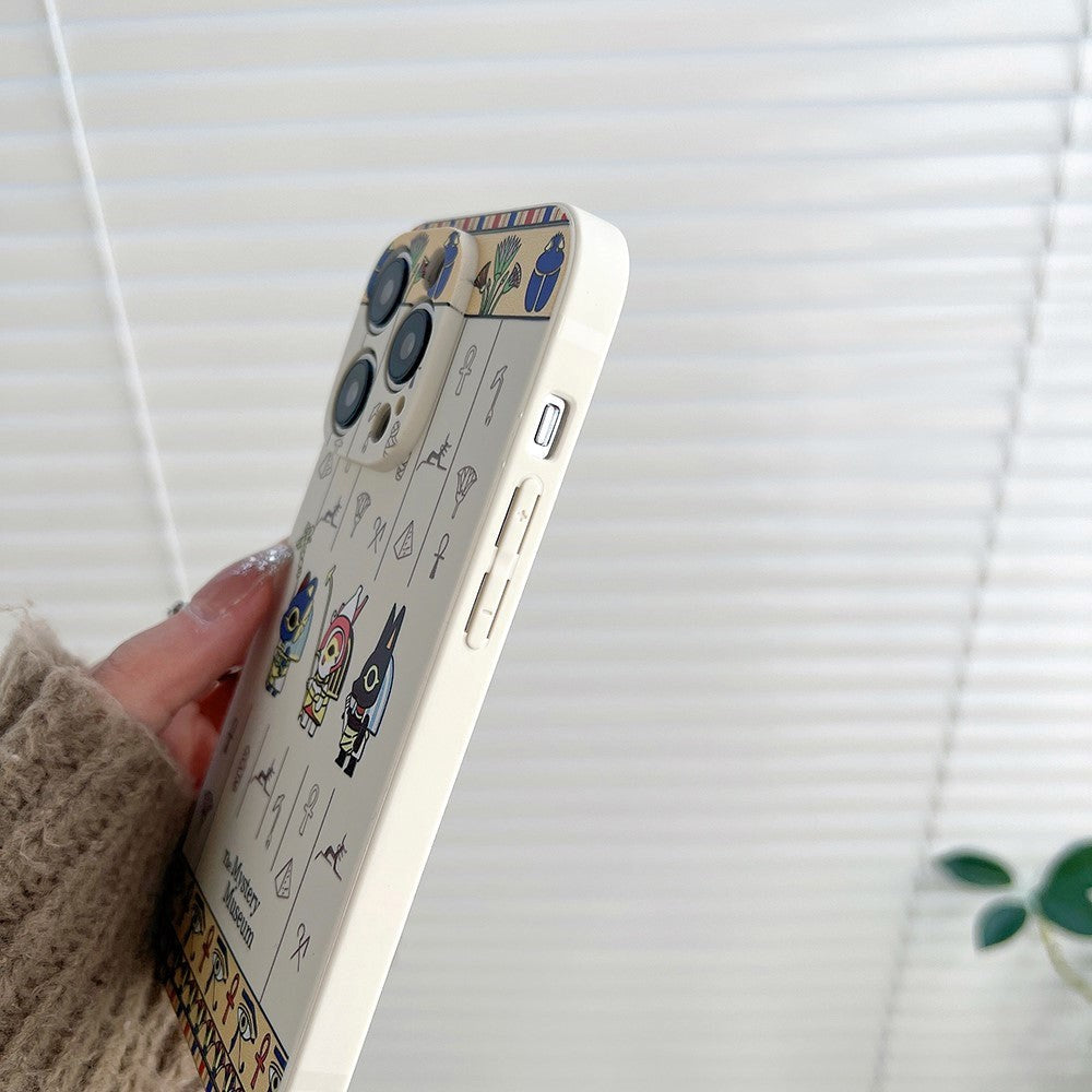 iPhone 14 Pro Flexible TPU Plastic Case with Print - Hieroglyphs