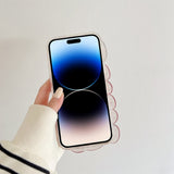 iPhone 14 Pro 3D Plastic Case Flexible with Seashell / Transparent - Blue