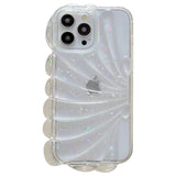 iPhone 14 Pro 3D Plastic Case Flexible with Seashell / Transparent