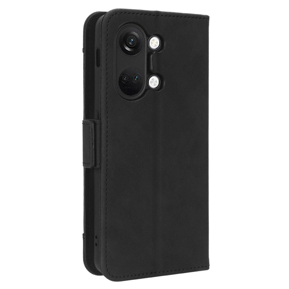 OnePlus Nord 3 (5G) Leather Flip Case w. Large Wallet - Black