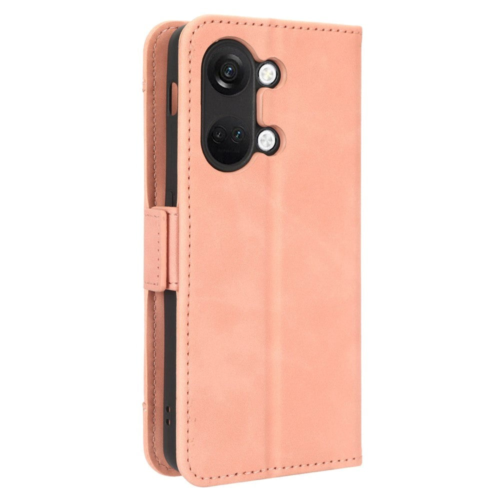 OnePlus Nord 3 (5G) Leather Flip Case w. Large Wallet - Pink