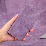 Honor 70 Lite Leather Flip Case with Wallet and Strap - Purple