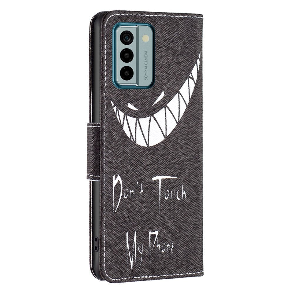 Nokia G22 Leather Case w. Wallet - "Don't Touch My Phone"