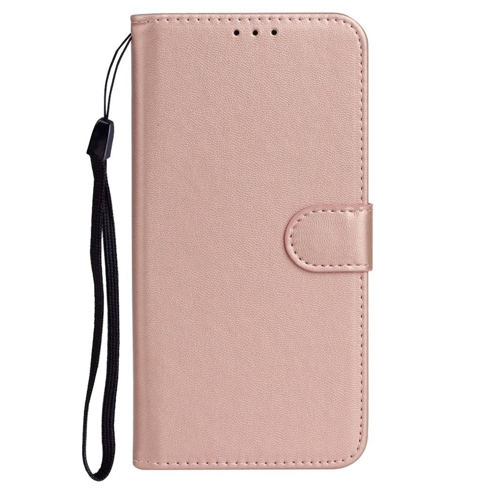 Sony Xperia 10 V Leather Flip Case with Wallet and Strap - Rose Gold