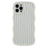 iPhone 12 Pro Flexible Case - Wavy - White