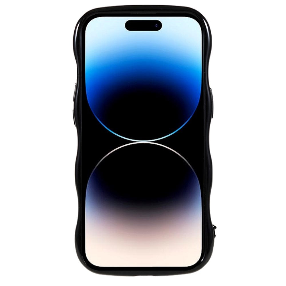 iPhone 14 Pro Flexible Case - Wavy - Black