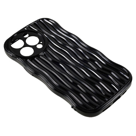 iPhone 14 Pro Flexible Case - Wavy - Black