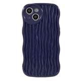 iPhone 14 Flexible Case - Wavy - Purple