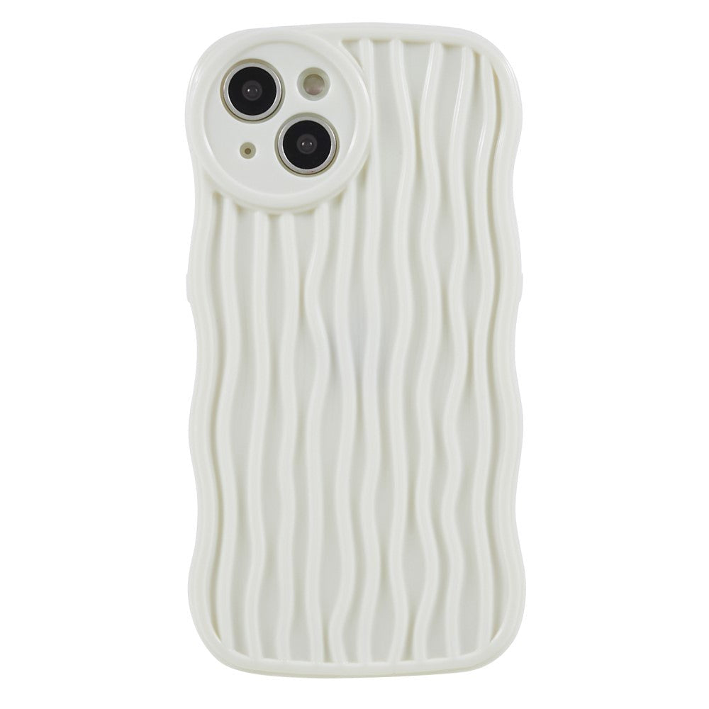 iPhone 13 Flexible Case - Wavy - White