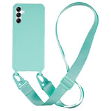 Samsung Galaxy A14 (5G) Flexible Plastic Case with Strap - Mint Green