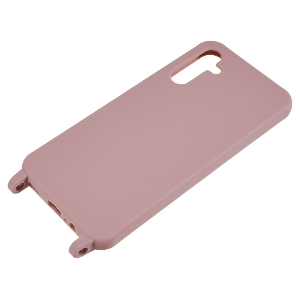 Samsung Galaxy A14 (5G) Flexible Plastic Case with Strap - Pink