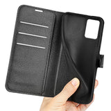 Nokia G22 Litchi Leather Case w. Wallet - Black