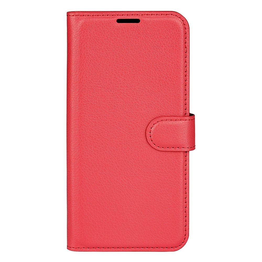 Nokia G22 Litchi Leather Case w. Wallet - Red