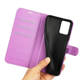 Nokia G22 Litchi Leather Case w. Wallet - Purple