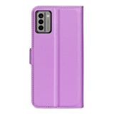 Nokia G22 Litchi Leather Case w. Wallet - Purple