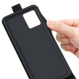 Nokia G22 Vertical Flip Leather Case w. Card Holder - Black