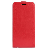 Nokia G22 Vertical Flip Leather Case w. Card Holder - Red