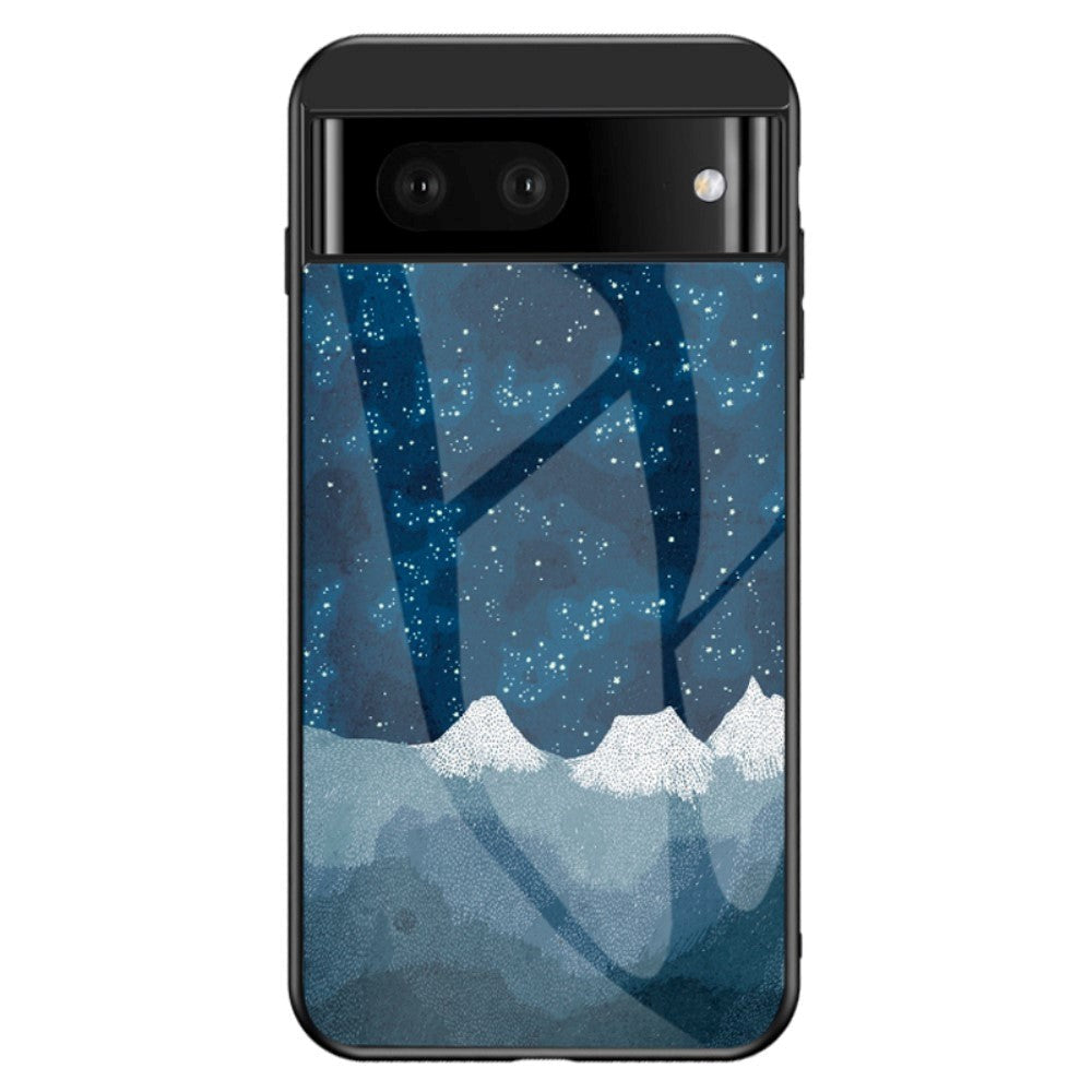 Google Pixel 7A Case with Glass Back - Night Sky