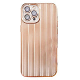 iPhone 14 Pro TPU Plastic Case with Camera Lens Protection - Rose Gold