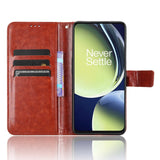 OnePlus Nord CE 3 Lite Leather Case w. Wallet & Stand Function - Brown