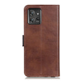 Motorola ThinkPhone Flip Cover Leather with Wallet - Dark Brown