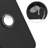 Google Pixel 8 Flexible Plastic Case w. Magnetic Ring Kickstand - Black w. Black Ring