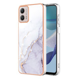 Motorola Moto G53 / G23 / G13 Hybrid Plastic Case - White Marble