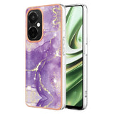 OnePlus Nord CE 3 Lite (5G) Hybrid Plastic Case - Purple / Gold Marble