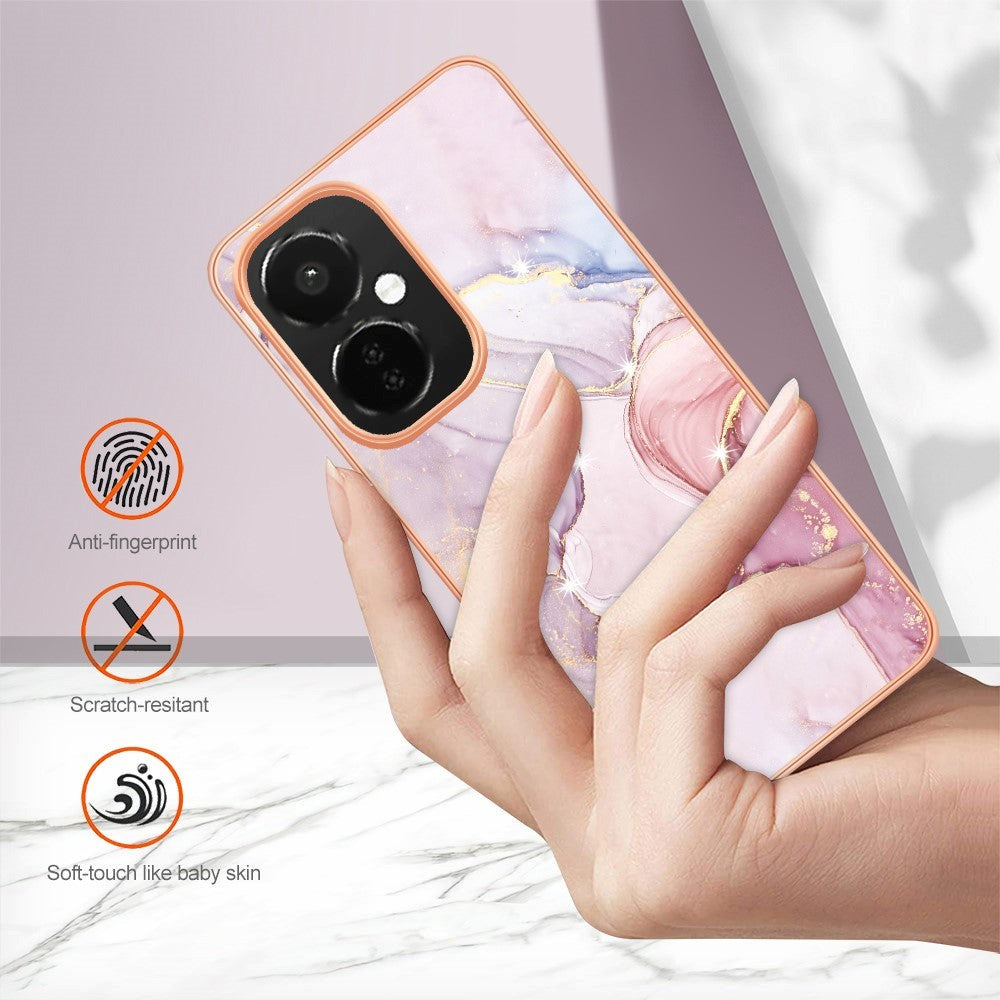 OnePlus Nord CE 3 Lite (5G) Hybrid Plastic Case - Pink Marble