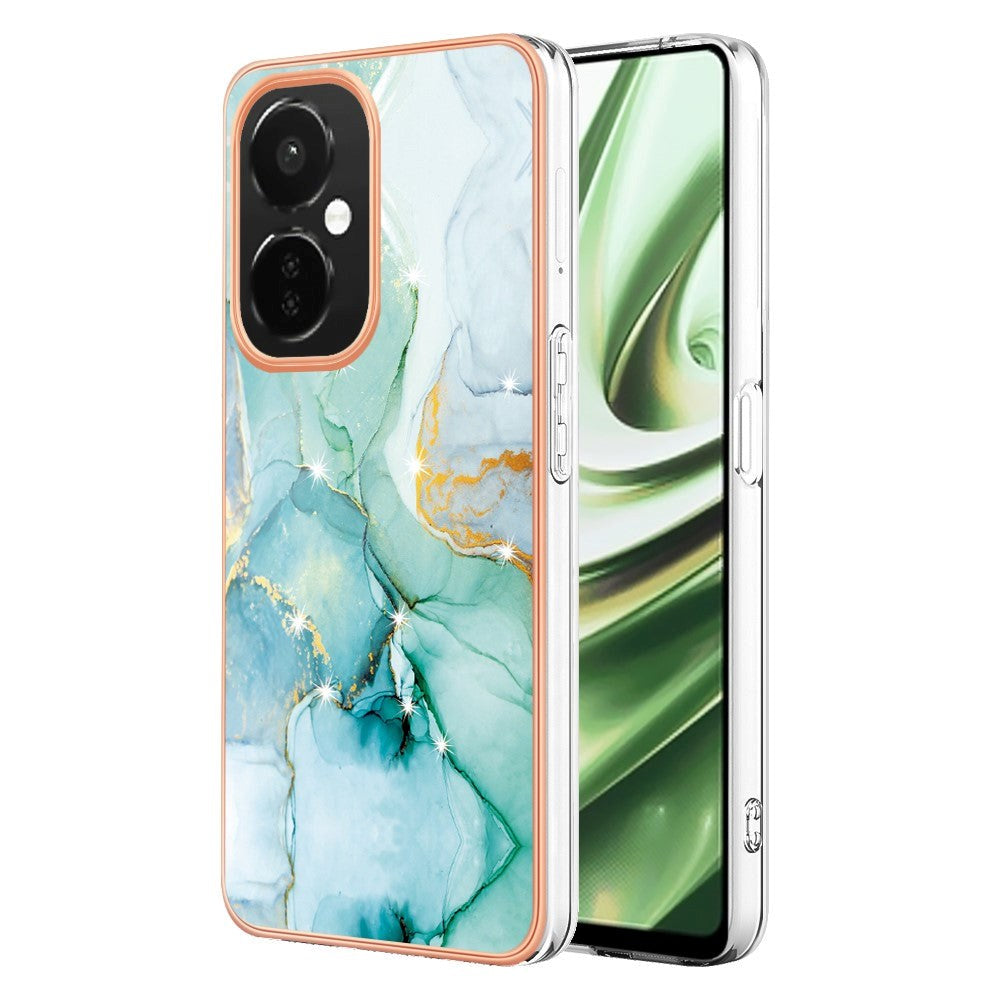 OnePlus Nord CE 3 Lite (5G) Hybrid Plastic Case - Turquoise Marble