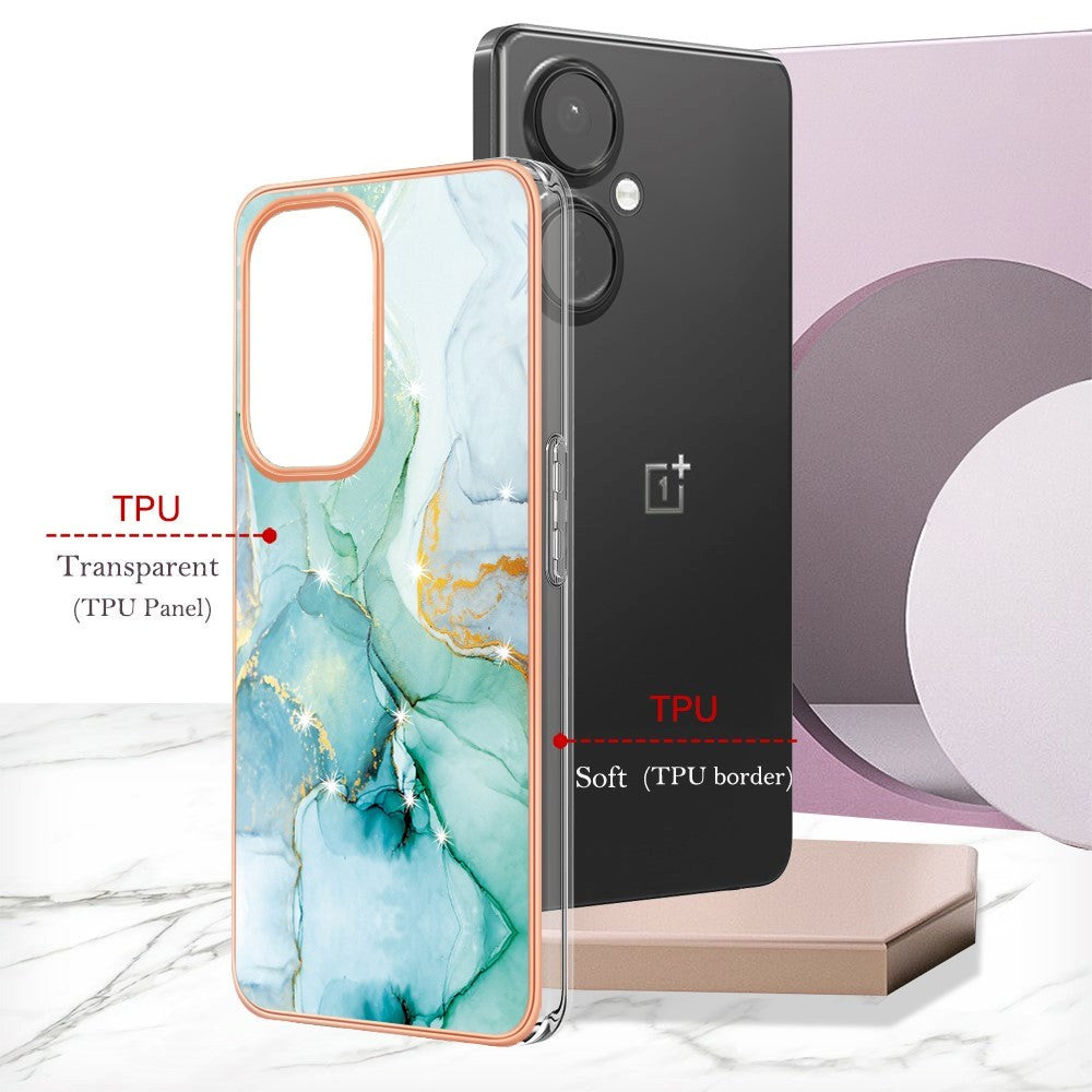 OnePlus Nord CE 3 Lite (5G) Hybrid Plastic Case - Turquoise Marble