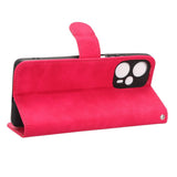 Xiaomi Poco F5 Leather Flip Case with Wallet and Stand Function - Pink