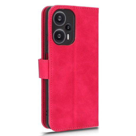 Xiaomi Poco F5 Leather Flip Case with Wallet and Stand Function - Pink