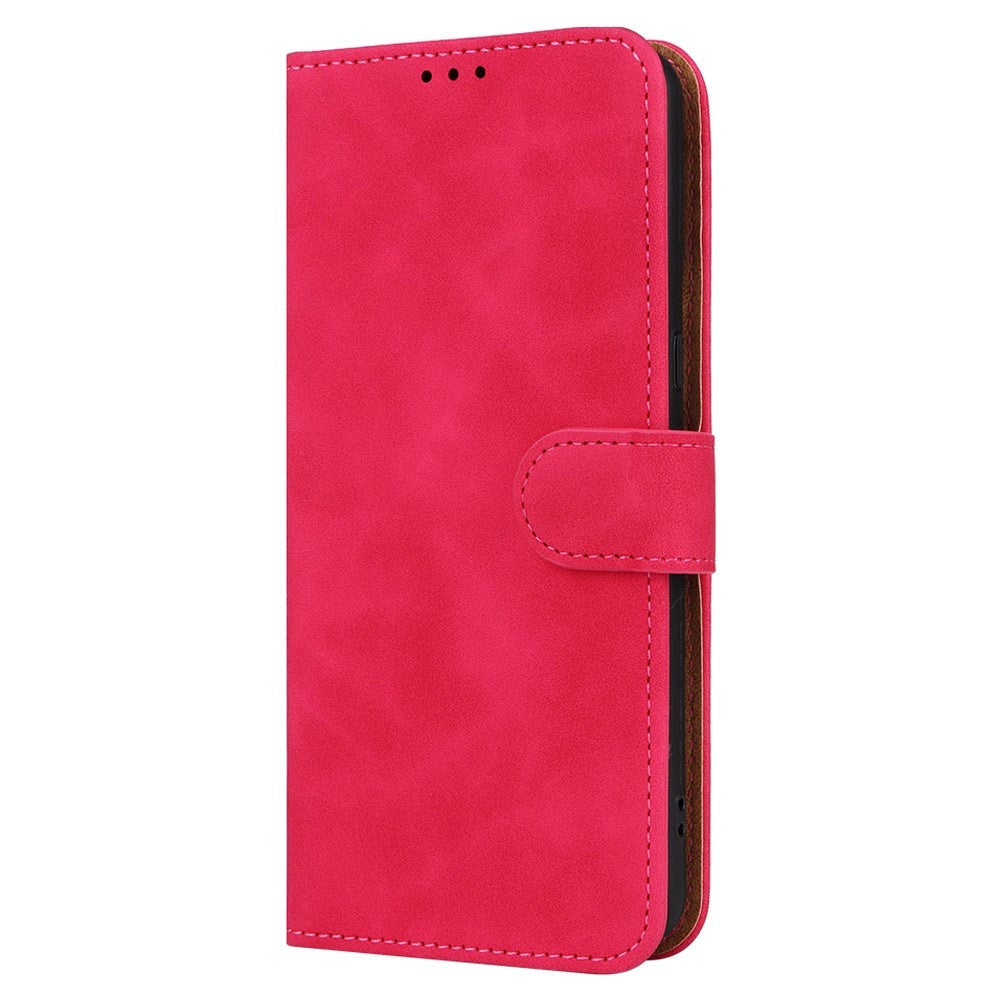 Google Pixel 8 Pro Leather Flip Case with Wallet and Stand Function - Pink