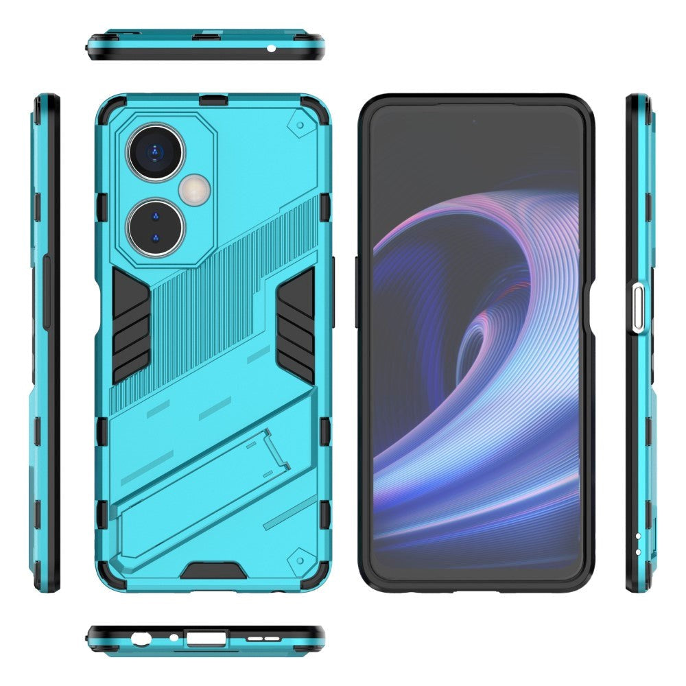 OnePlus Nord CE 3 Lite Hybrid Tough Case with Kickstand - Blue